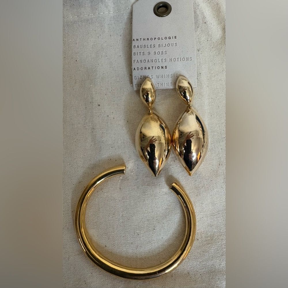 Anthropology Earring and Cuff Set